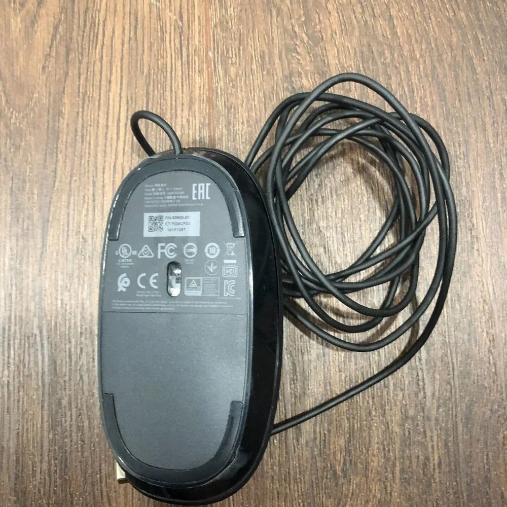 HP USB Wired Slim US Keyboard HSA-D004K & HP USB Wired Mouse HSA-D004M Basic